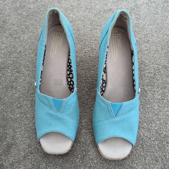 Toms Canvas Espadrille Wedge - Picture 3 of 10